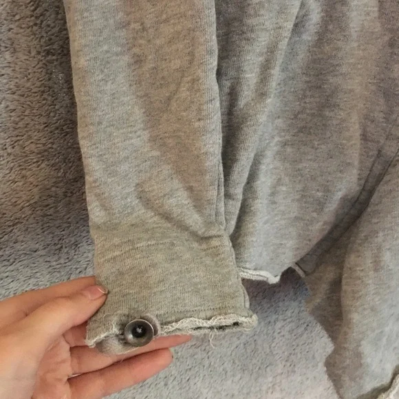 We the Free People Zip Up Ruffle Sweater - Picture 2 of 5